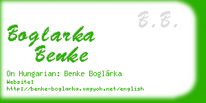 boglarka benke business card