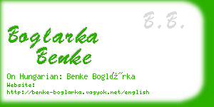 boglarka benke business card
